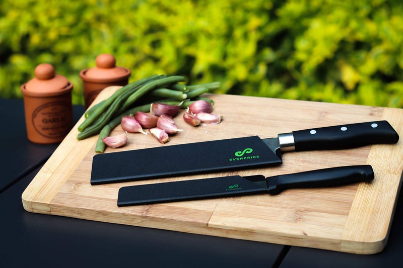 EVERPRIDE 6 Inch & 8 Inch Chef Knife Guard Set (2-Piece Set) Universal Blade Edge Cover Sheaths for Chef and Kitchen Knives â€“ Durable, BPA-Free, Felt Lined, Sturdy ABS Plastic â€“ Knives Not Included - Image 4